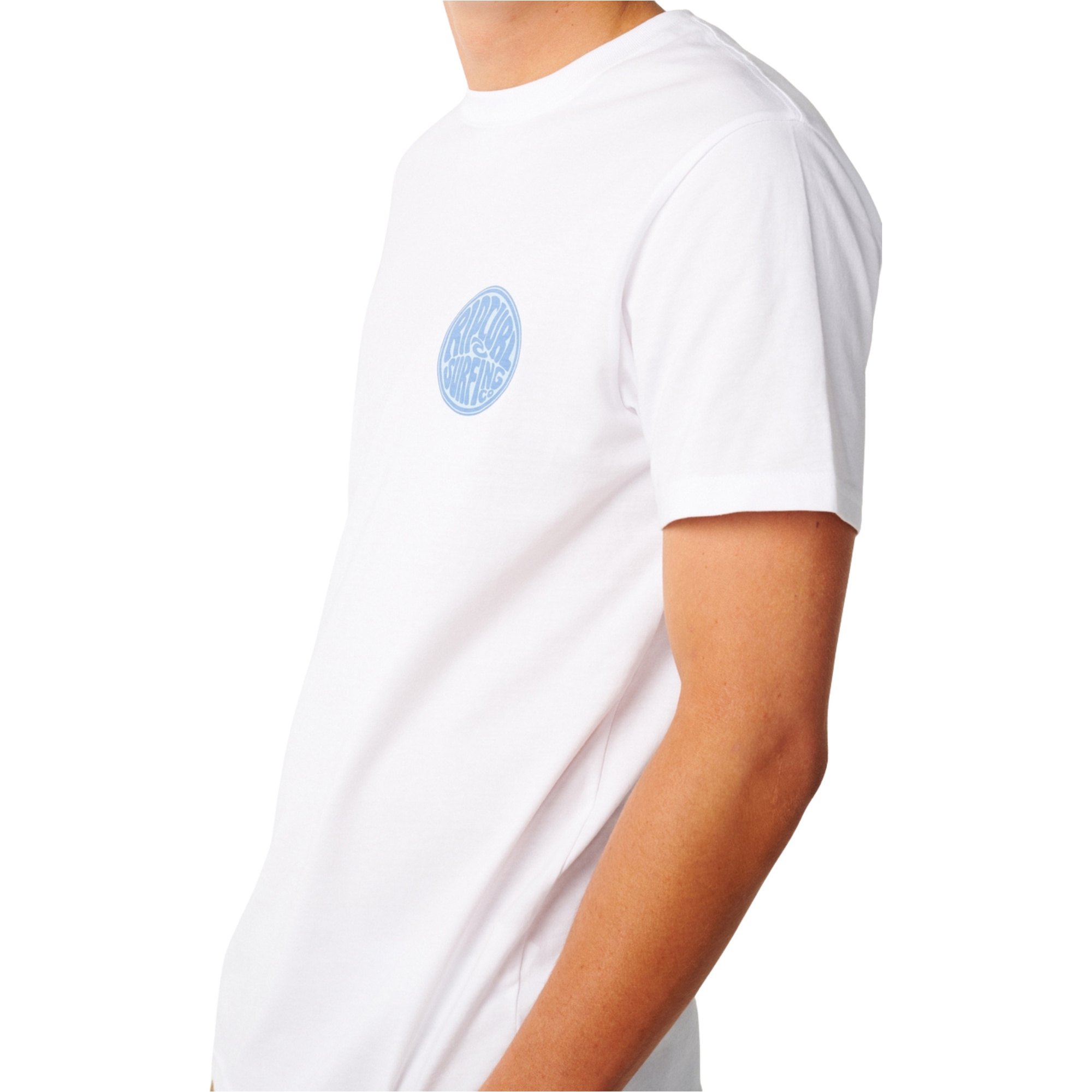 2026 Rip Curl M&auml;nner Streamline Brustlogo T-Shirt 13KMTE - White